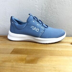 Ryka Sneakers Renew Slip On Tempest Blue Shoes Comfort Bungee Laces Size 7